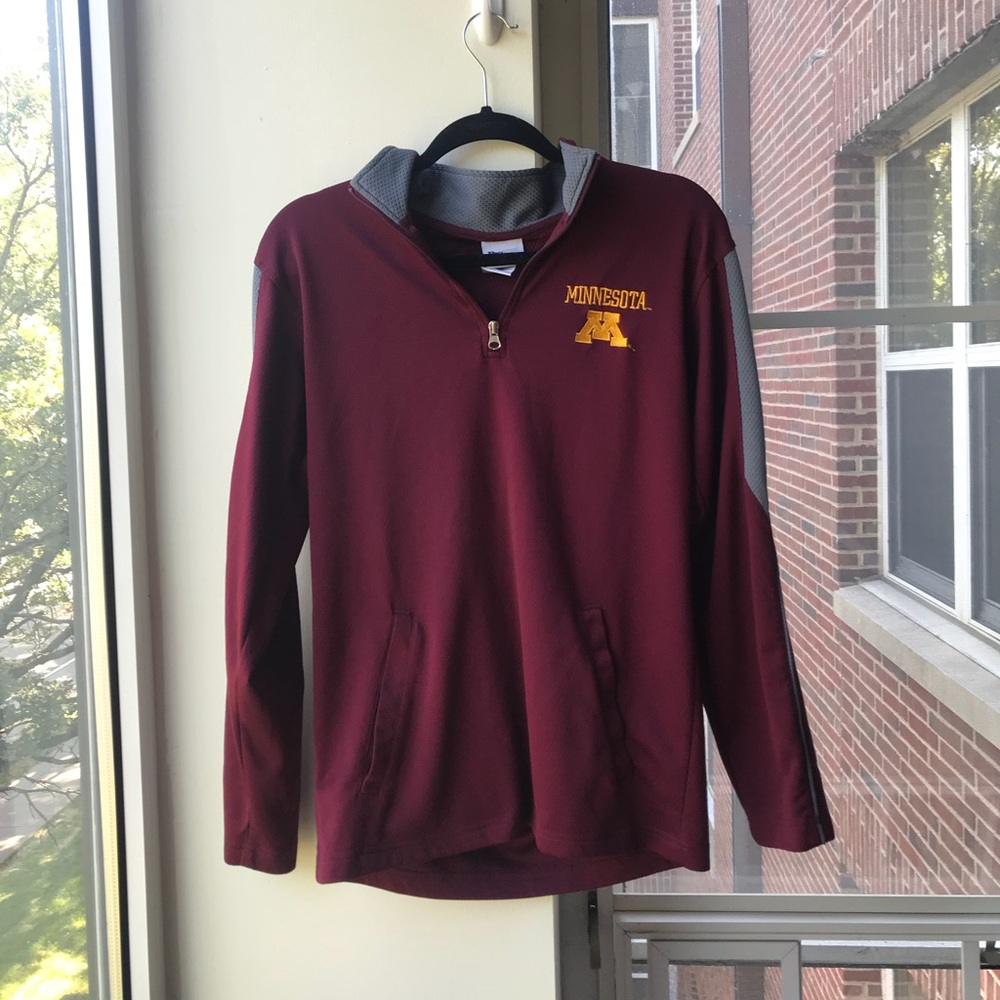 University of Minnesota 3/4 zip long sleeve